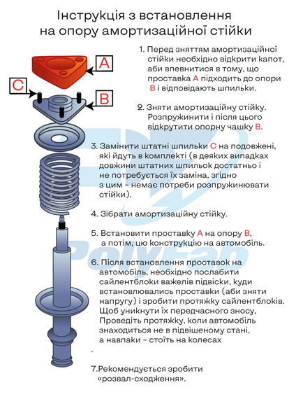 Проставки передние на верх опоры алюминиевые KIA Carens IV (2013-2019) 30 мм 19020M30-S10-KI10 фото