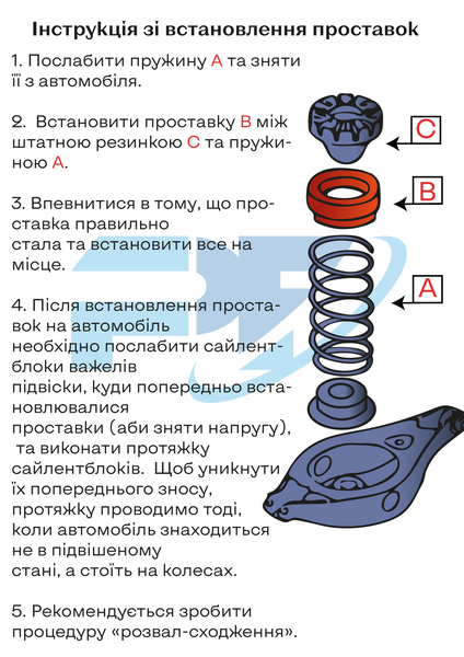 Проставки задние на верх пружины полиуретановые Nissan Cedric/Gloria Y34 (1994-2004) 02020R20-NI10 фото