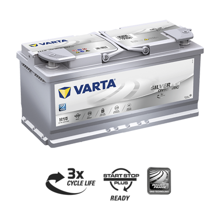 АКБ VARTA 6CT-105Aз 950А R Silver Dynamic AGM 605 901 095 (H15)
